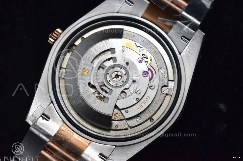 GMF 41 Bracelet RG Best 126333 RG Dial Coffee DateJust Plated on Oyster A3235 SS Edition 0329